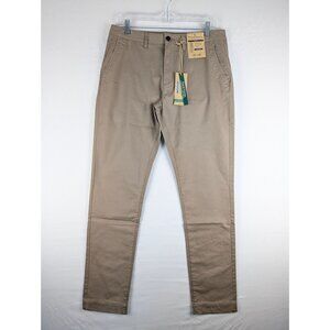 Tailor Vintage Pants Mens 31x32 Brown Slim Fit Stretch Chino